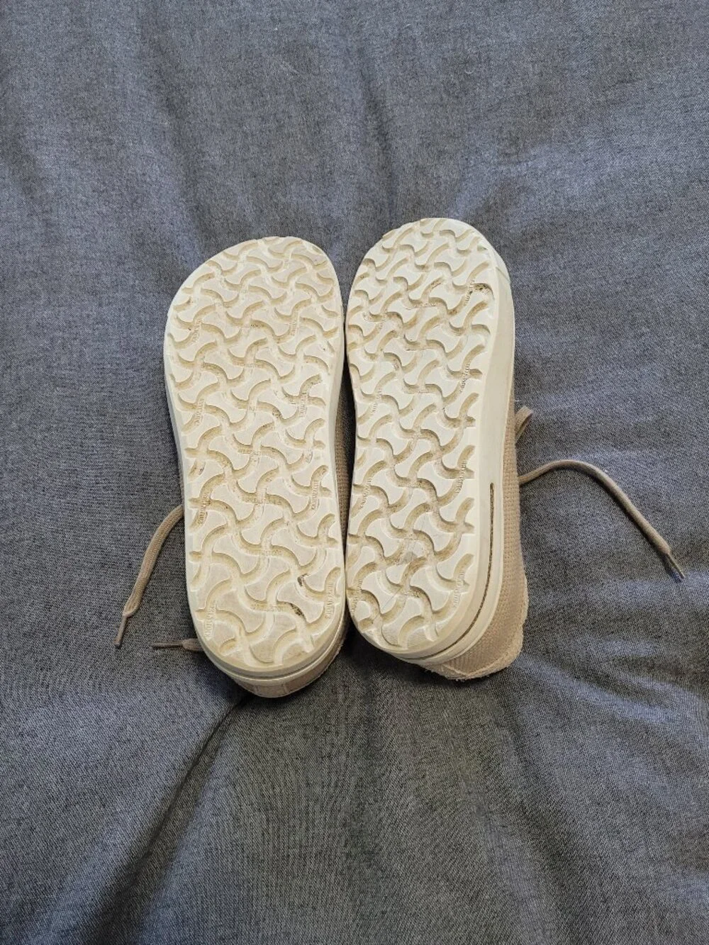 Birkenstock Beige Lace-Up Suede Sneakers